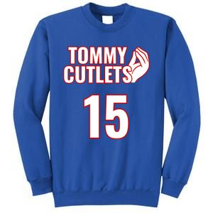 Ny Italian Hand Gesture Tommy Cutlets Football Quarterback Sweatshirt