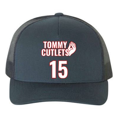 Ny Italian Hand Gesture Tommy Cutlets Football Quarterback Yupoong Adult 5-Panel Trucker Hat