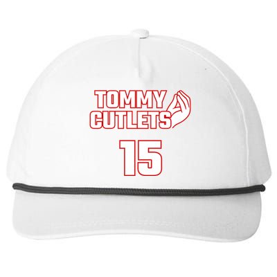 Ny Italian Hand Gesture Tommy Cutlets Football Quarterback Snapback Five-Panel Rope Hat