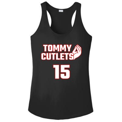 Ny Italian Hand Gesture Tommy Cutlets Football Quarterback Ladies PosiCharge Competitor Racerback Tank