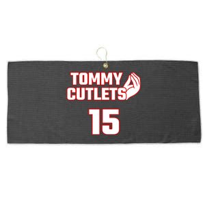 Ny Italian Hand Gesture Tommy Cutlets Football Quarterback Large Microfiber Waffle Golf Towel