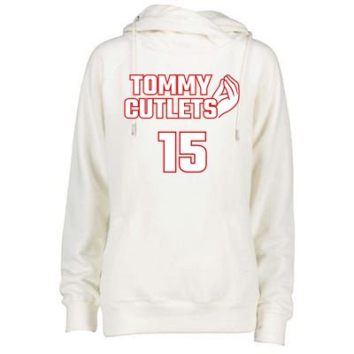 Ny Italian Hand Gesture Tommy Cutlets Football Quarterback Womens Funnel Neck Pullover Hood