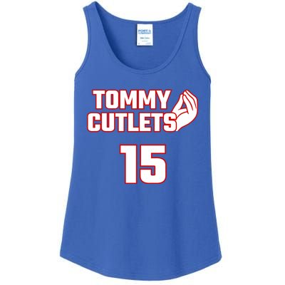 Ny Italian Hand Gesture Tommy Cutlets Football Quarterback Ladies Essential Tank