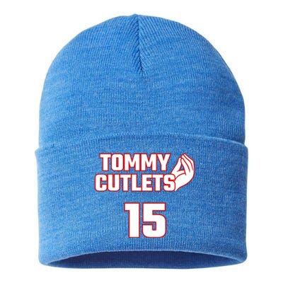 Ny Italian Hand Gesture Tommy Cutlets Football Quarterback Sustainable Knit Beanie