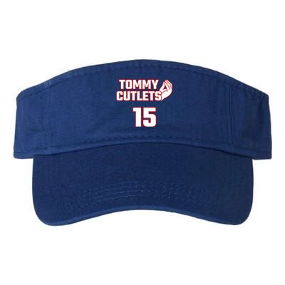 Ny Italian Hand Gesture Tommy Cutlets Football Quarterback Valucap Bio-Washed Visor