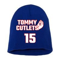 Ny Italian Hand Gesture Tommy Cutlets Football Quarterback Short Acrylic Beanie