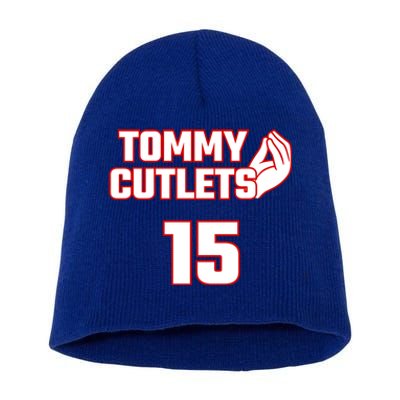 Ny Italian Hand Gesture Tommy Cutlets Football Quarterback Short Acrylic Beanie