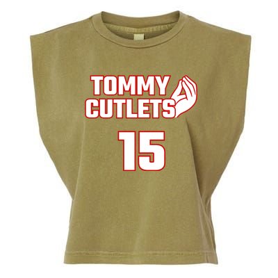 Ny Italian Hand Gesture Tommy Cutlets Football Quarterback Garment-Dyed Women's Muscle Tee