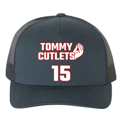 Ny Italian Hand Gesture Tommy Cutlets Football Quarterback Yupoong Adult 5-Panel Trucker Hat