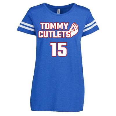 Ny Italian Hand Gesture Tommy Cutlets Football Quarterback Enza Ladies Jersey Football T-Shirt