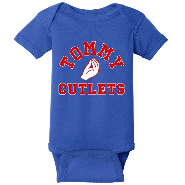 Ny Italian Hand Gesture Tommy Cutlets Football Quarterback Baby Bodysuit