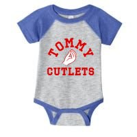 Ny Italian Hand Gesture Tommy Cutlets Football Quarterback Infant Baby Jersey Bodysuit