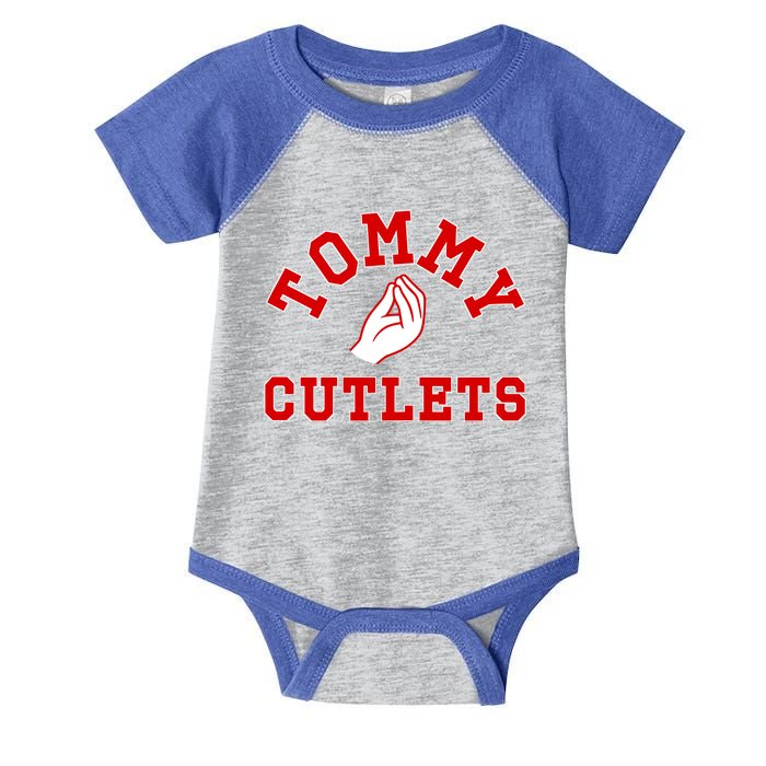 Ny Italian Hand Gesture Tommy Cutlets Football Quarterback Infant Baby Jersey Bodysuit