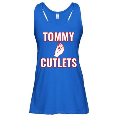 Ny Italian Hand Gesture Tommy Cutlets Football Quarterback Ladies Essential Flowy Tank