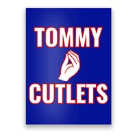 Ny Italian Hand Gesture Tommy Cutlets Football Quarterback Poster