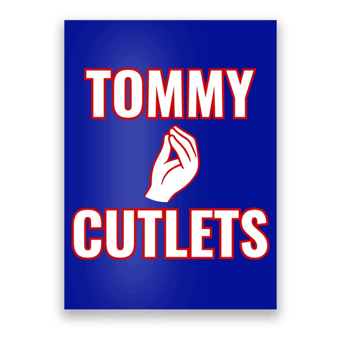 Ny Italian Hand Gesture Tommy Cutlets Football Quarterback Poster