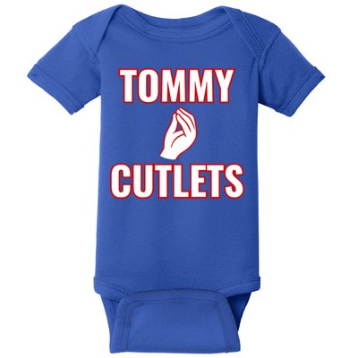 Ny Italian Hand Gesture Tommy Cutlets Football Quarterback Baby Bodysuit