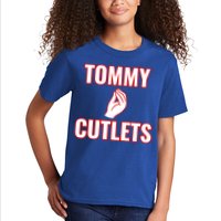 Ny Italian Hand Gesture Tommy Cutlets Football Quarterback Kids T-Shirt