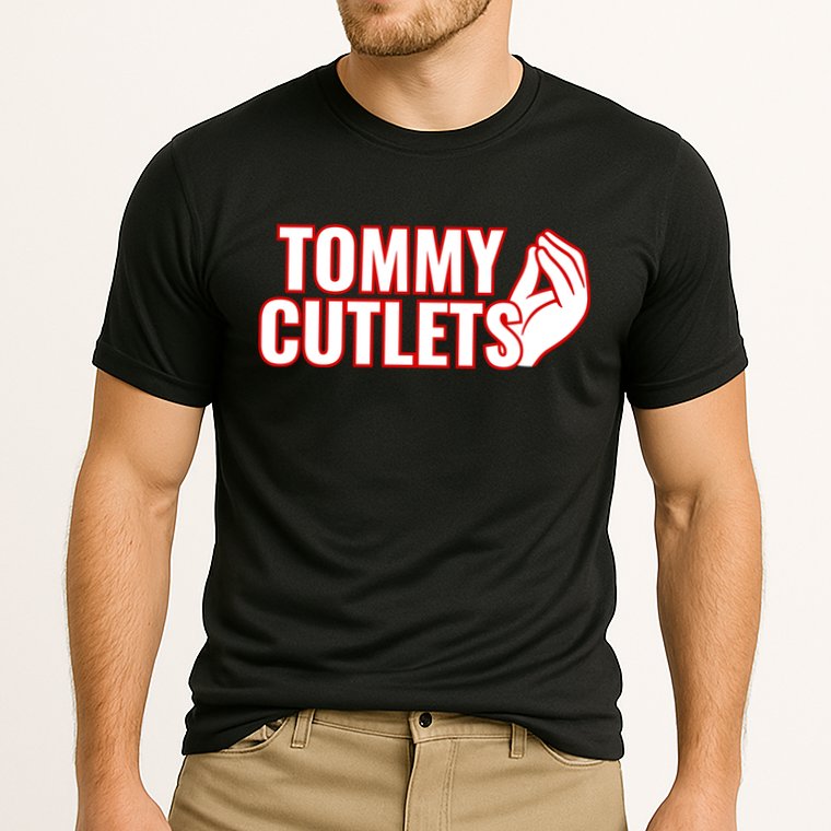 Ny Italian Hand Gesture Tommy Cutlets Football Quarterback Cooling Performance Crew T-Shirt