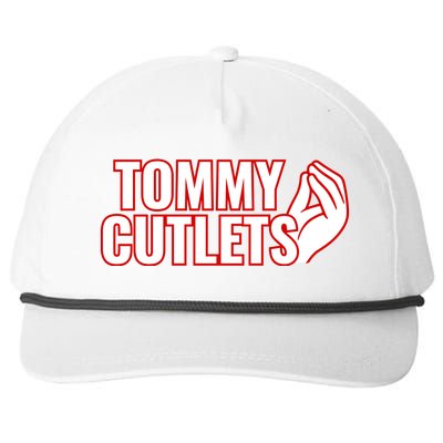 Ny Italian Hand Gesture Tommy Cutlets Football Quarterback Snapback Five-Panel Rope Hat