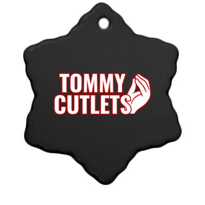 Ny Italian Hand Gesture Tommy Cutlets Football Quarterback Ceramic Star Ornament