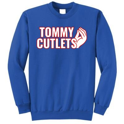 Ny Italian Hand Gesture Tommy Cutlets Football Quarterback Sweatshirt