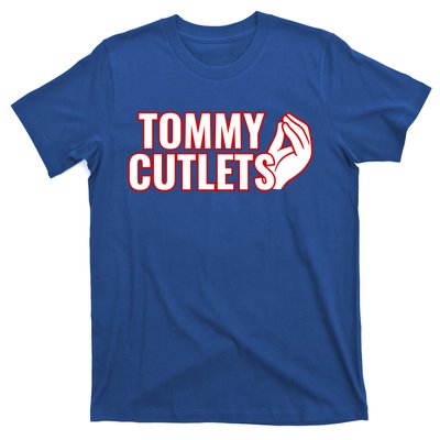 Ny Italian Hand Gesture Tommy Cutlets Football Quarterback T-Shirt