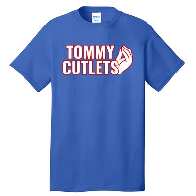 Ny Italian Hand Gesture Tommy Cutlets Football Quarterback Tall T-Shirt