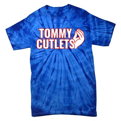 Ny Italian Hand Gesture Tommy Cutlets Football Quarterback Tie-Dye T-Shirt