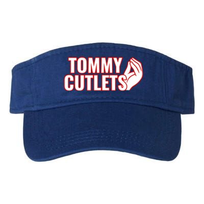 Ny Italian Hand Gesture Tommy Cutlets Football Quarterback Valucap Bio-Washed Visor