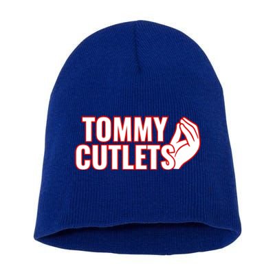 Ny Italian Hand Gesture Tommy Cutlets Football Quarterback Short Acrylic Beanie