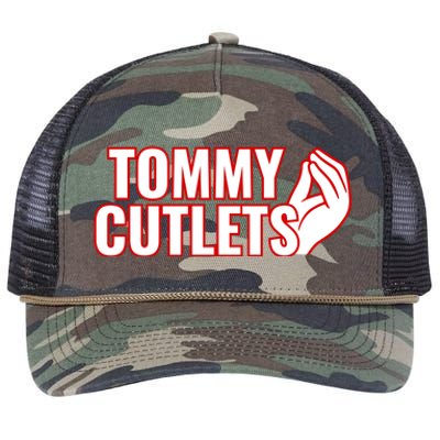 Ny Italian Hand Gesture Tommy Cutlets Football Quarterback Retro Rope Trucker Hat Cap