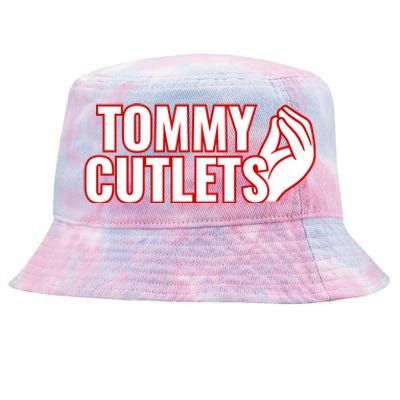 Ny Italian Hand Gesture Tommy Cutlets Football Quarterback Tie-Dyed Bucket Hat