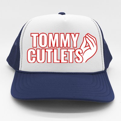 Ny Italian Hand Gesture Tommy Cutlets Football Quarterback Trucker Hat