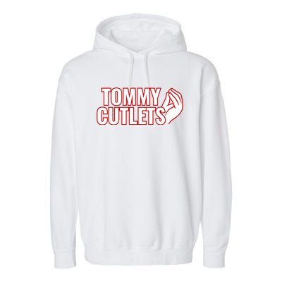 Ny Italian Hand Gesture Tommy Cutlets Football Quarterback Garment-Dyed Fleece Hoodie