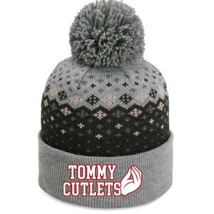 Ny Italian Hand Gesture Tommy Cutlets Football Quarterback The Baniff Cuffed Pom Beanie