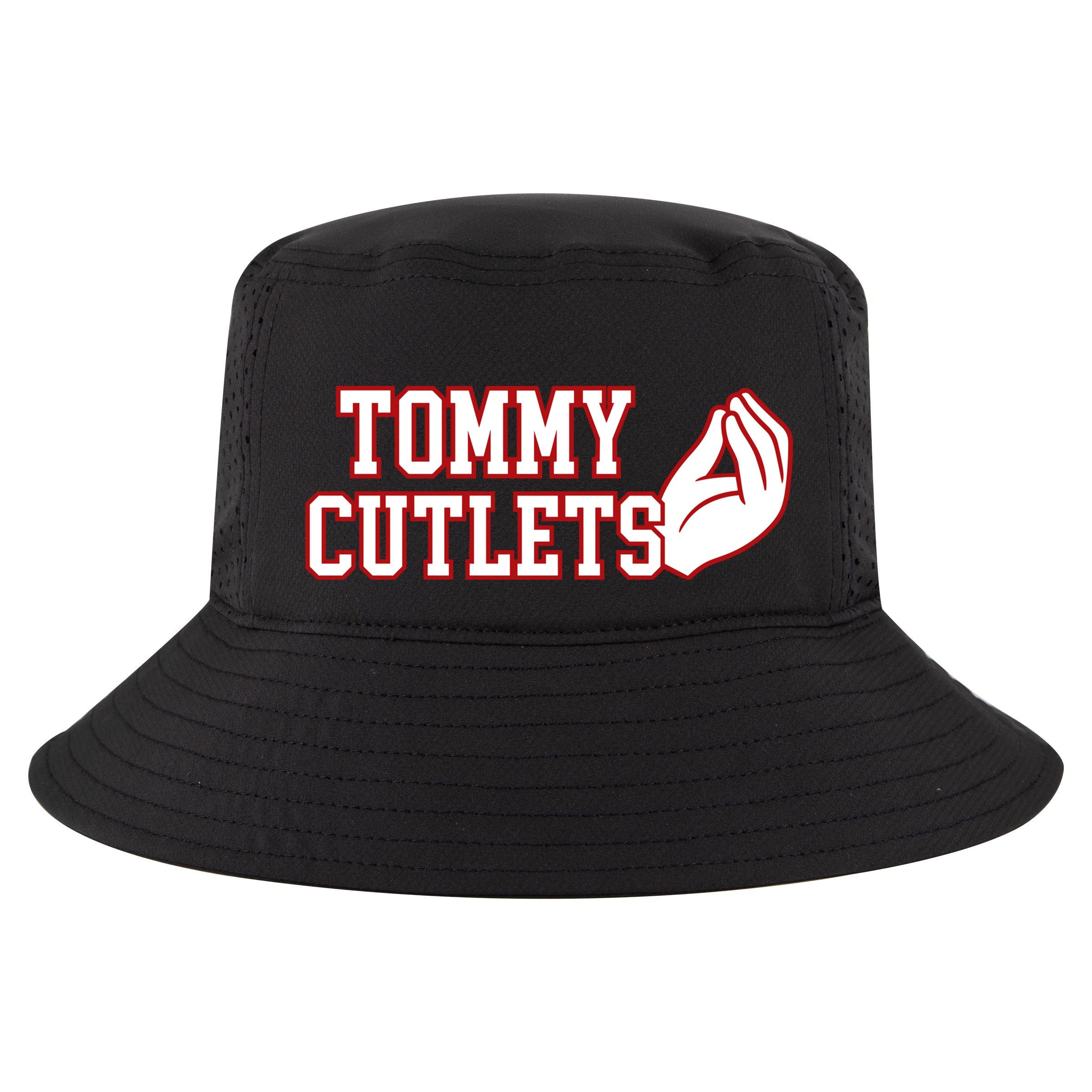 Ny Italian Hand Gesture Tommy Cutlets Football Quarterback Cool Comfort Performance Bucket Hat
