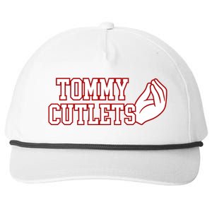 Ny Italian Hand Gesture Tommy Cutlets Football Quarterback Snapback Five-Panel Rope Hat