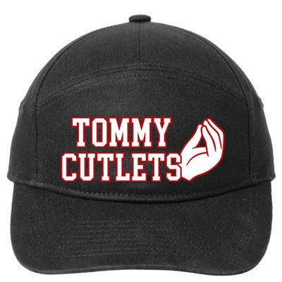 Ny Italian Hand Gesture Tommy Cutlets Football Quarterback 7-Panel Snapback Hat