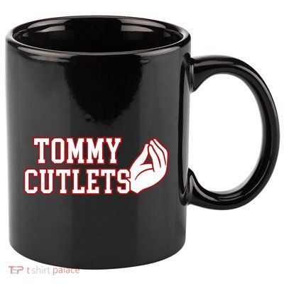 Ny Italian Hand Gesture Tommy Cutlets Football Quarterback 11oz C Handle Ceramic Mug