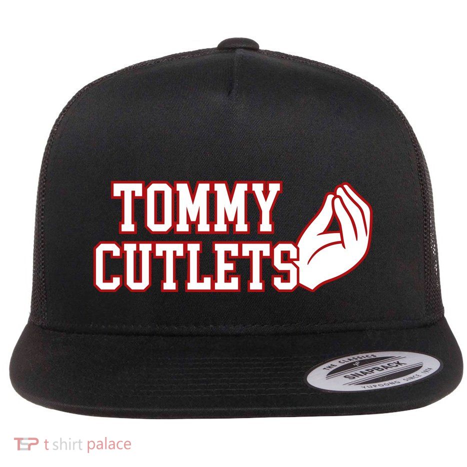 Ny Italian Hand Gesture Tommy Cutlets Football Quarterback Flatbill Hat