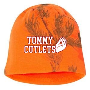 Ny Italian Hand Gesture Tommy Cutlets Football Quarterback Kati - Camo Knit Beanie