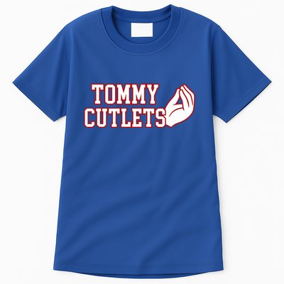 Ny Italian Hand Gesture Tommy Cutlets Football Quarterback Tall T-Shirt
