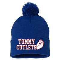 Ny Italian Hand Gesture Tommy Cutlets Football Quarterback Pom Pom 12in Knit Beanie