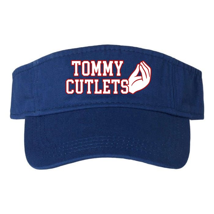 Ny Italian Hand Gesture Tommy Cutlets Football Quarterback Valucap Bio-Washed Visor