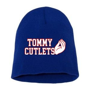 Ny Italian Hand Gesture Tommy Cutlets Football Quarterback Short Acrylic Beanie