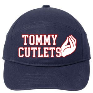 Ny Italian Hand Gesture Tommy Cutlets Football Quarterback 7-Panel Snapback Hat