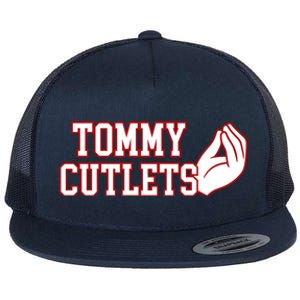 Ny Italian Hand Gesture Tommy Cutlets Football Quarterback Flat Bill Trucker Hat