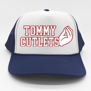 Ny Italian Hand Gesture Tommy Cutlets Football Quarterback Trucker Hat