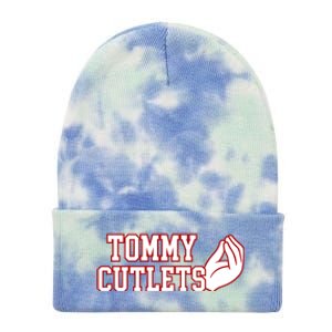 Ny Italian Hand Gesture Tommy Cutlets Football Quarterback Tie Dye 12in Knit Beanie